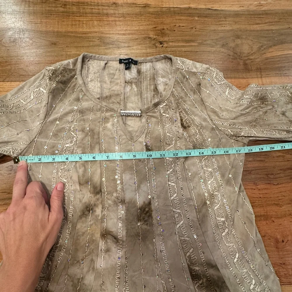 taupe blouse